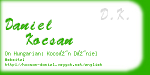 daniel kocsan business card